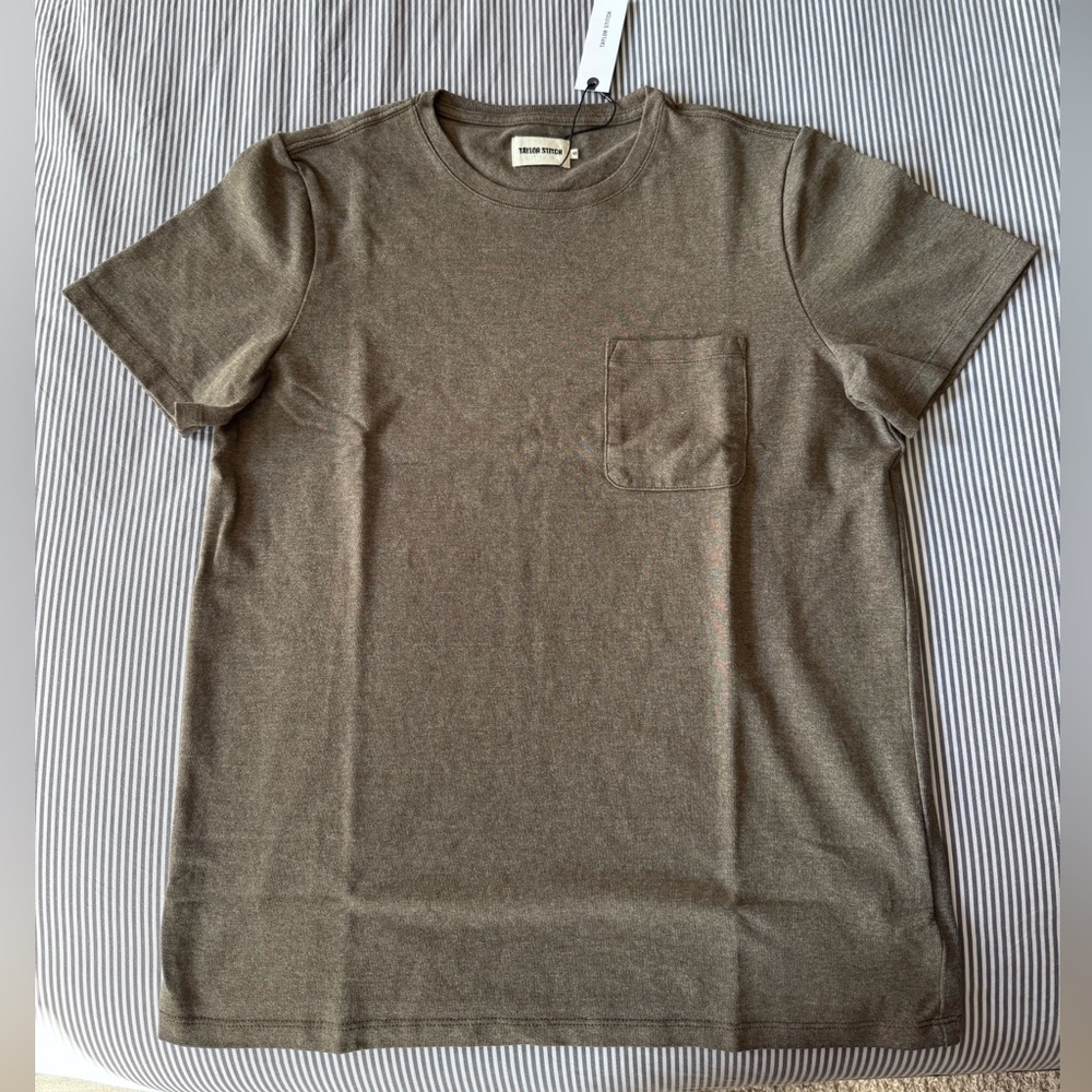 Taylor Stitch Heavy Bag Tee in Walnut (size 40)